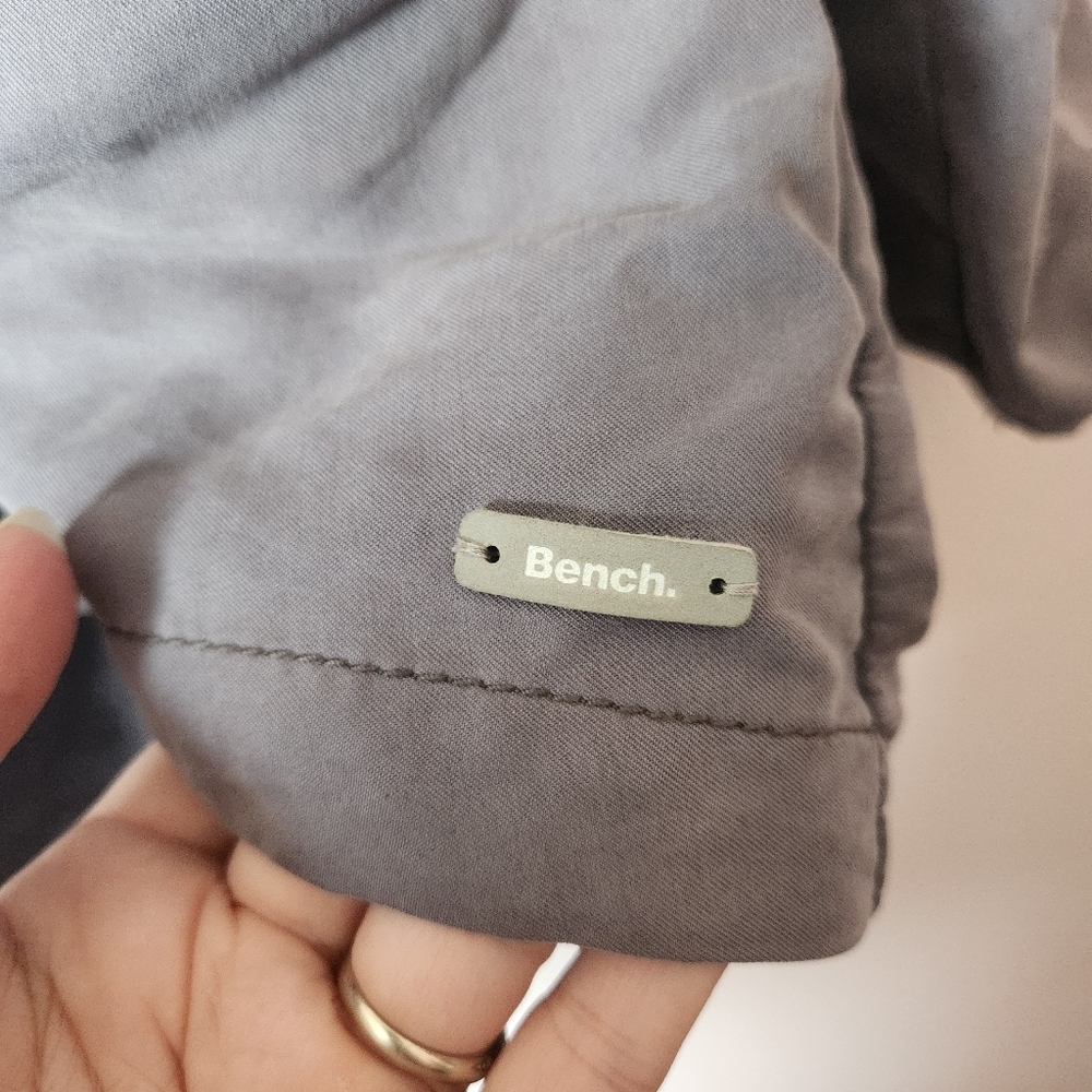 Bench Circle of Light Charcoal Gray Zip Up Hoodie Jacket Oversize Modal Wmns XS - Picture 5 of 10